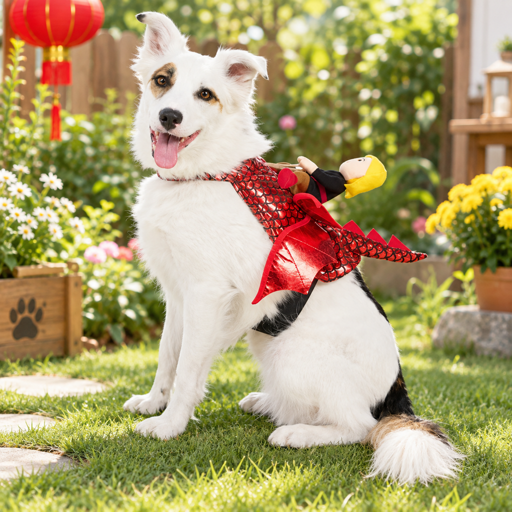 Halloween Dragon Rider Dog Costume