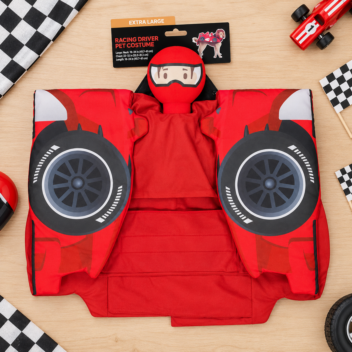 Halloween Racing Driver Dog Costume