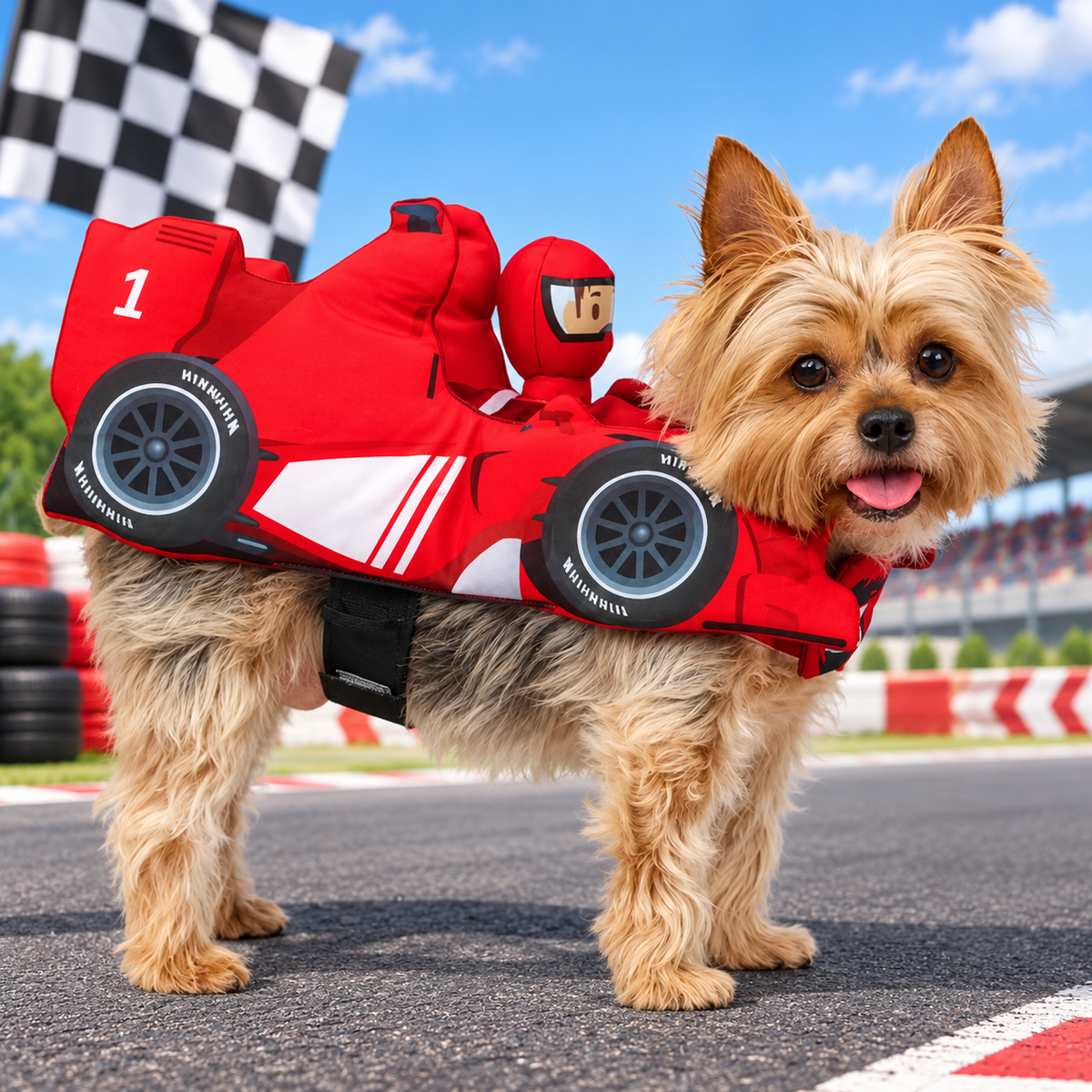 Halloween Racing Driver Dog Costume