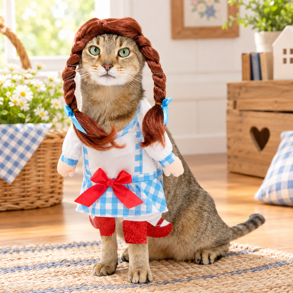 Halloween Gingham Girl Dog Costume