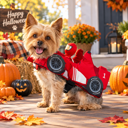 Halloween Racing Driver Dog Costume