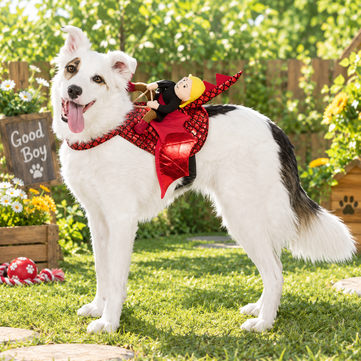 Halloween Dragon Rider Dog Costume