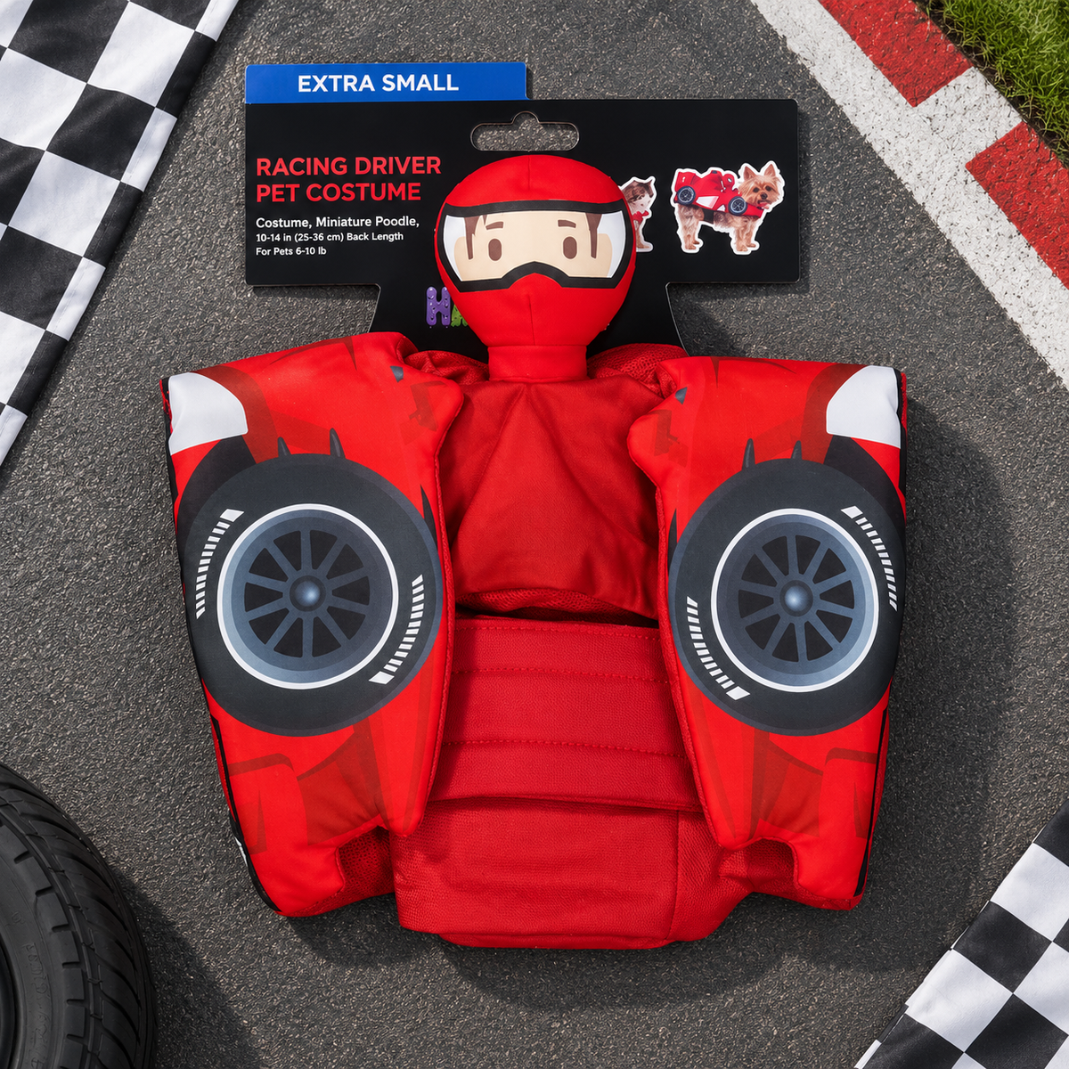 Halloween Racing Driver Dog Costume