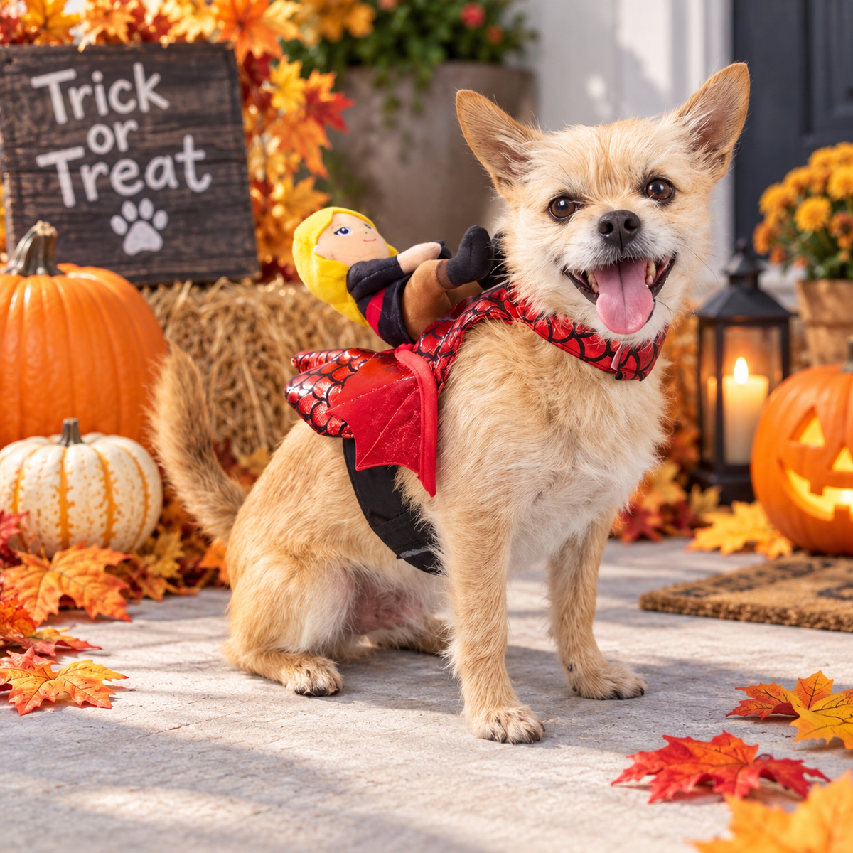 Halloween Dragon Rider Dog Costume