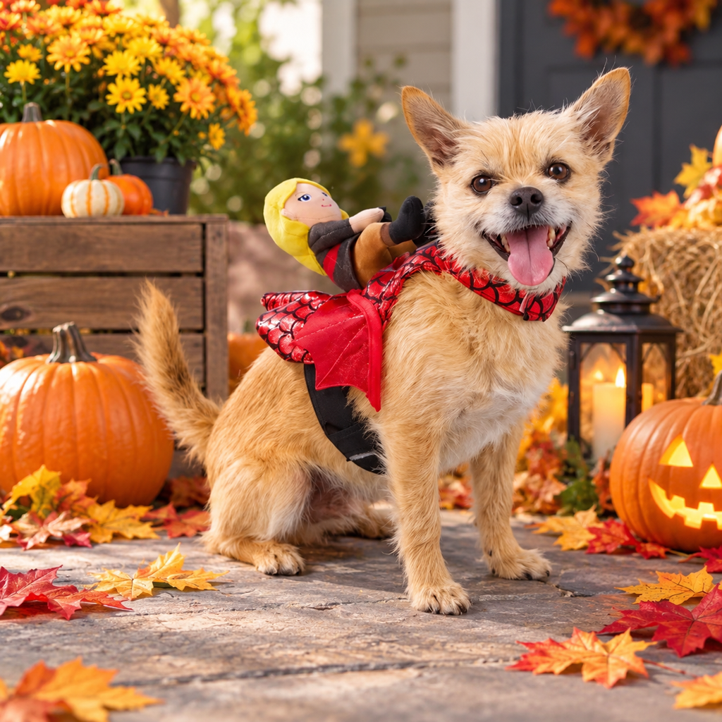 Halloween Dragon Rider Dog Costume